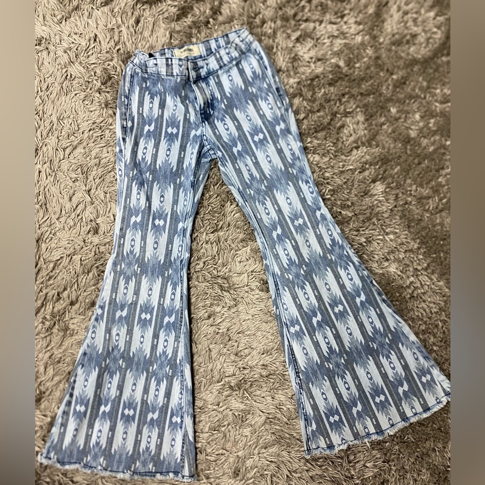 Rock & roll denim flare jeans